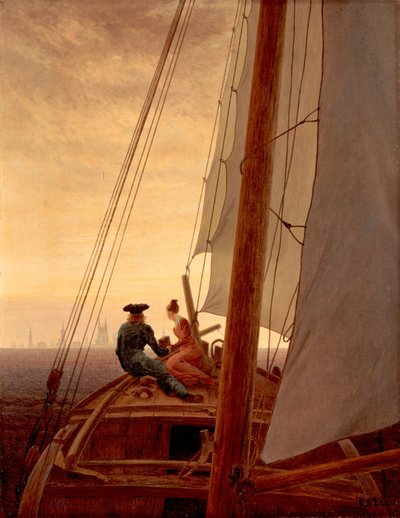 Sul veliero da Caspar David Friedrich